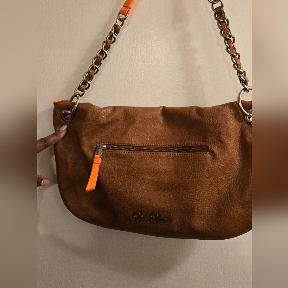 Jessica Simpson Handbags with adjustable Chain straps with Zip Fold over Style